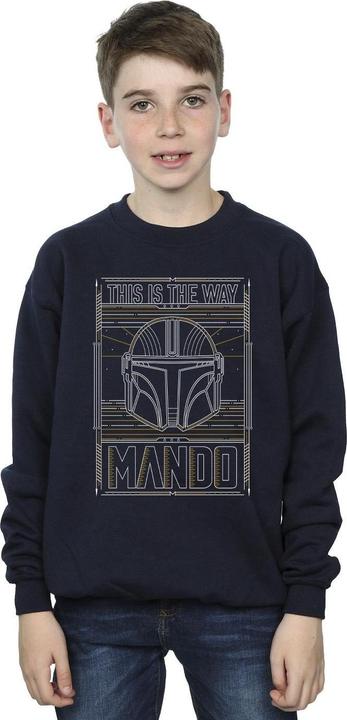 Image du produit Star Wars - Sweat THE MANDALORIAN THE WAY OUTLINE HELM - Garçon (104)