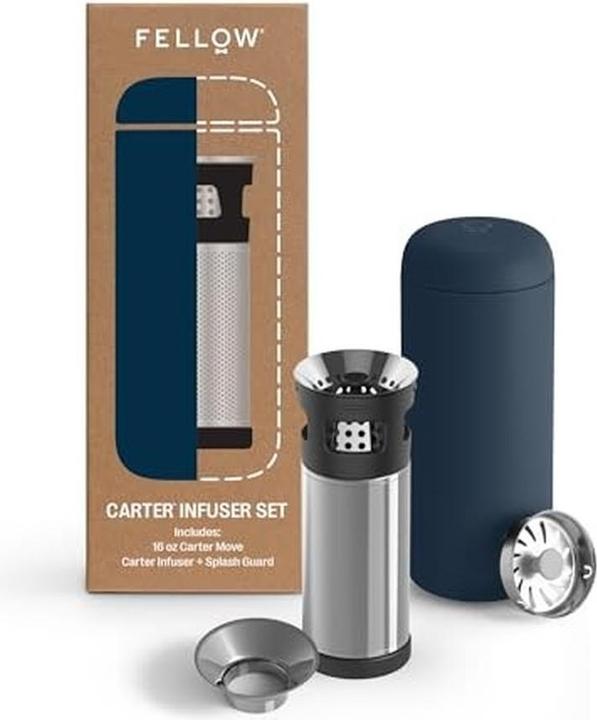 Produktbild Fellow Carter Infuser-Set - Carter Move Becher Marineblau 473 ml + Carter Infuser (0.47 l)