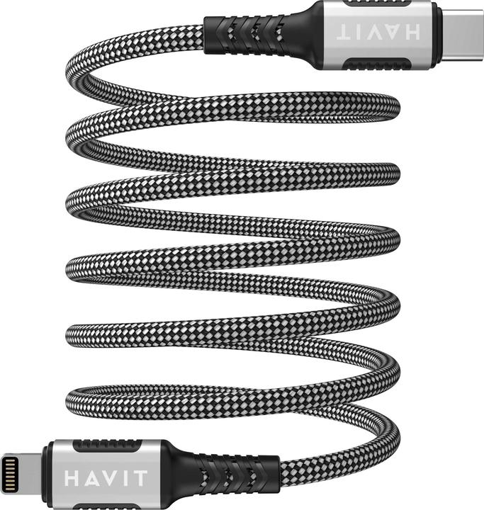 Actual product image Havit Kabel magnetisch USB Type C-Lightning (1 m, USB 3.0)
