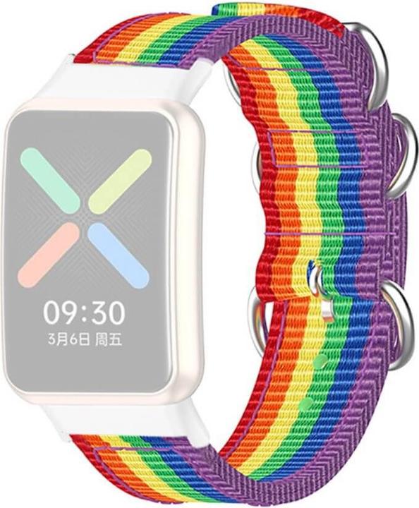 Produktbild Cover-Discount OPPO Watch Free - Nylon Ersatzarmband Regenbogen (Nylon)