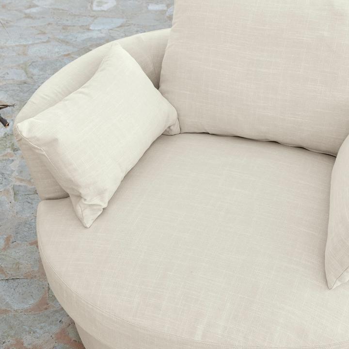 Produktbild Loberon Dreh-Sessel Jindabyne creme
