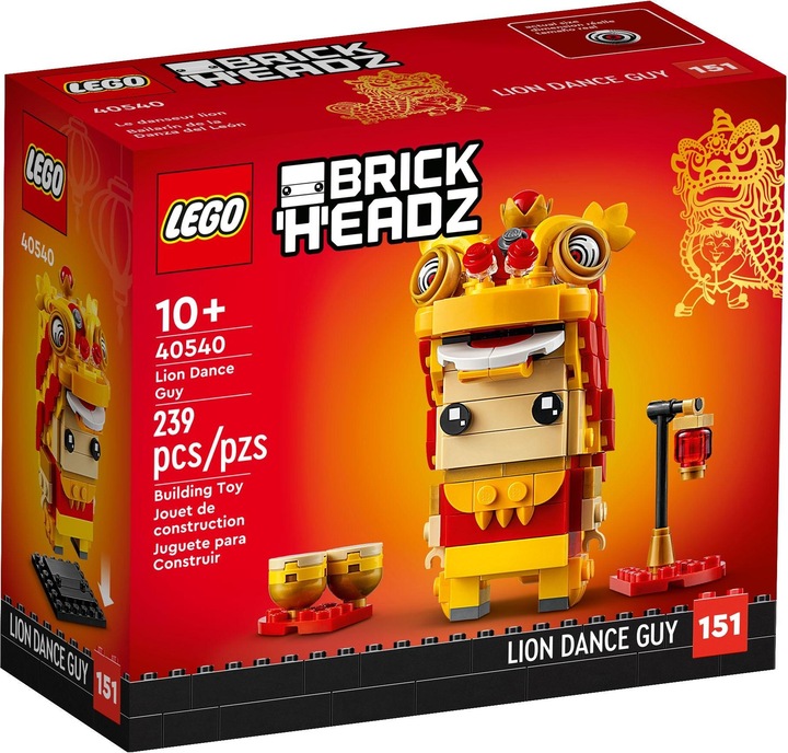 Produktbild LEGO Brickheadz Löwentänzer (40540, LEGO Brickheadz, LEGO Seltene Sets)