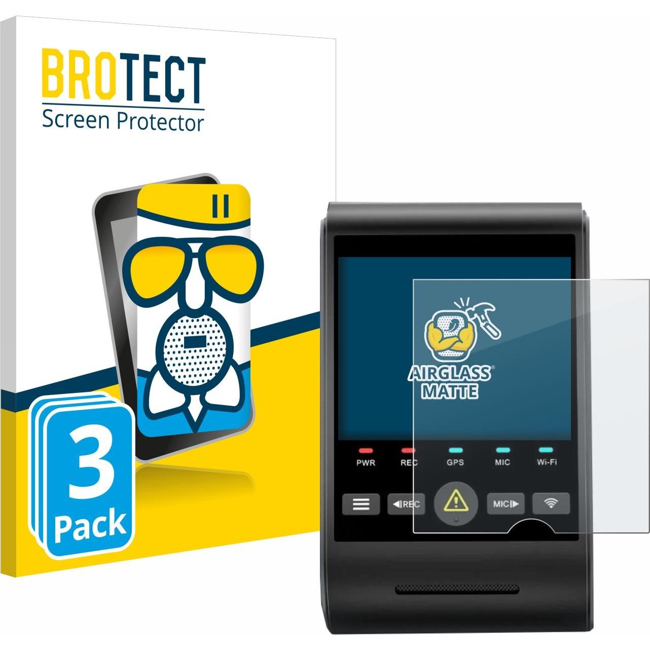 BROTECT, Fahrzeug Navigation Zubehör, Schutzglas Schutzfolie Glas Folie Displayschutz matt