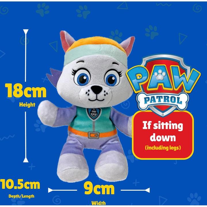 Actual product image Ty Plush Paw Patrol Everest 20 cm, purple, grey (20 cm)
