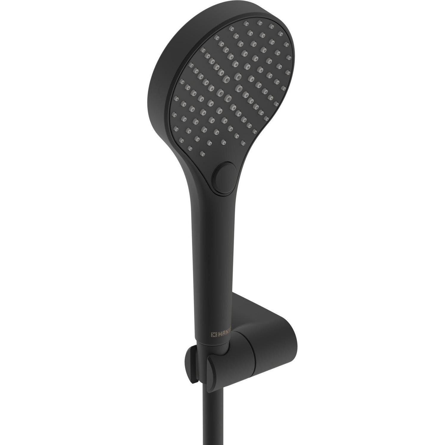 Hansa, Soffione doccia, VIVA Garniture de douche à main, douchette à 3 jets, flexible de douche 1750mm, 4417022033 (3 Tipi di raggi, 12 l/min)