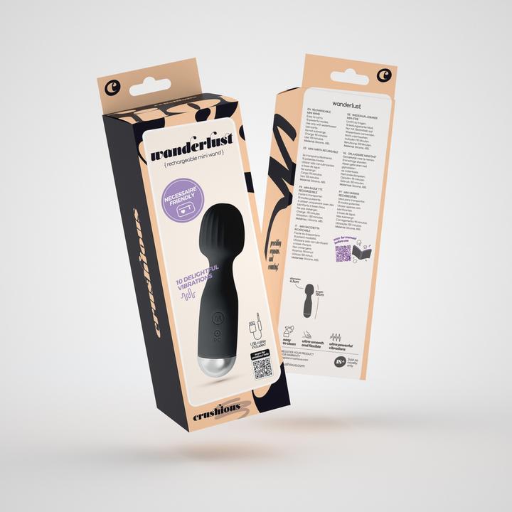 Produktbild Crushious Wanderlust - Mini Wand Massager - Black