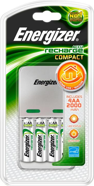Produktbild Energizer Recharge Maxi (4 Stk., AA, 2000 mAh, Ladegerät inkl. Akku)
