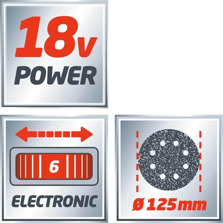 Produktbild Einhell Akku-Exzenterschleifer TE-RS 18 Li Kit (1x 4,0 Ah) (Exzenterschleifer)