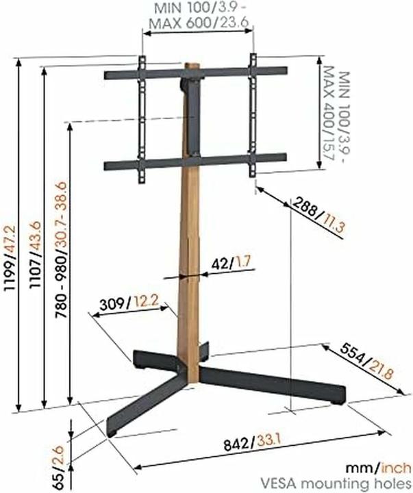 Produktbild Vogels TVS 3695 (50 kg, 40" - 77")