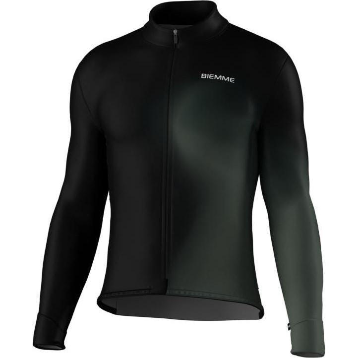 Biemme, Uomini, Maglia funzionale, FORESTA long sleeve t-shirt black green XXL (XXL), Verde, Nero, XXL