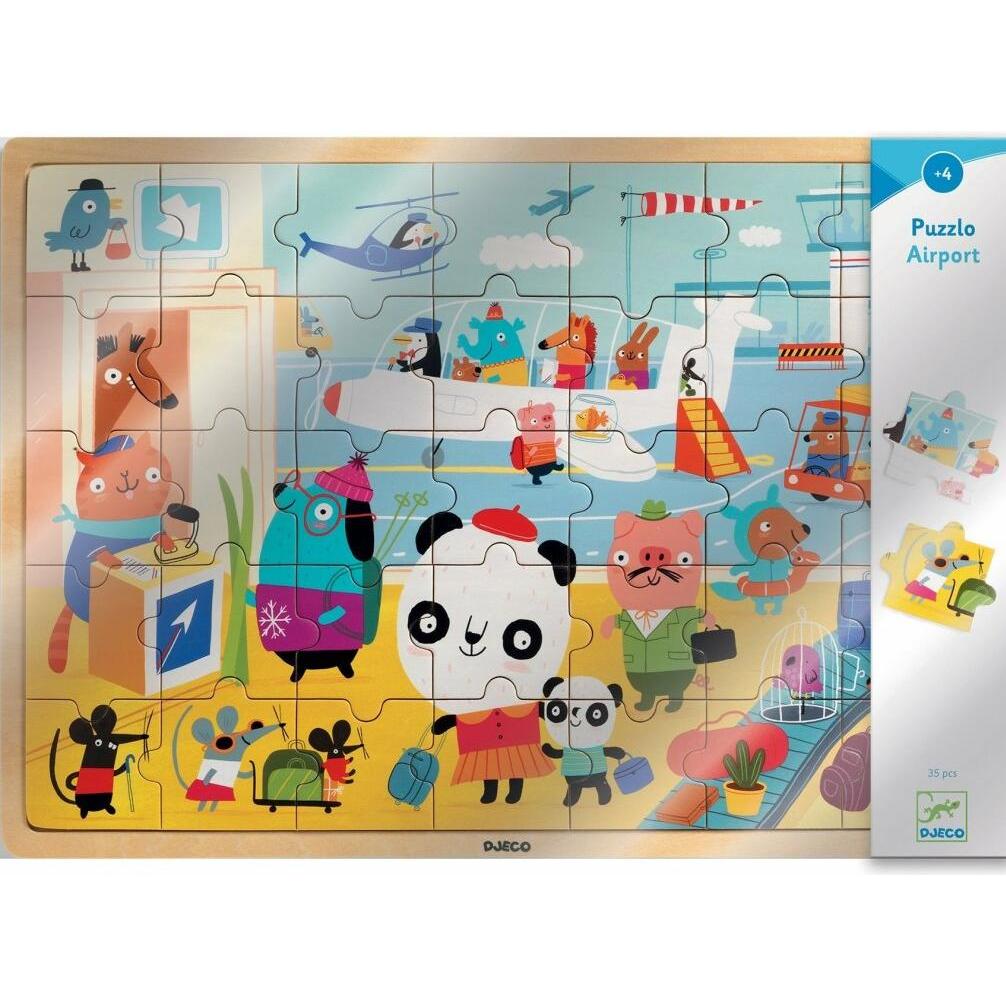 Thumbnail - Djeco Puzzle Flughafen 35 Teile (35 Teile)