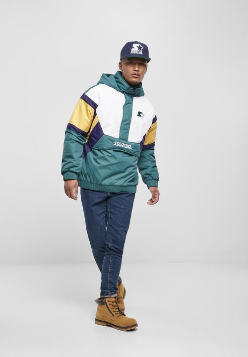Actual product image Starter Color Block Half Zip Retro Jacket (S)