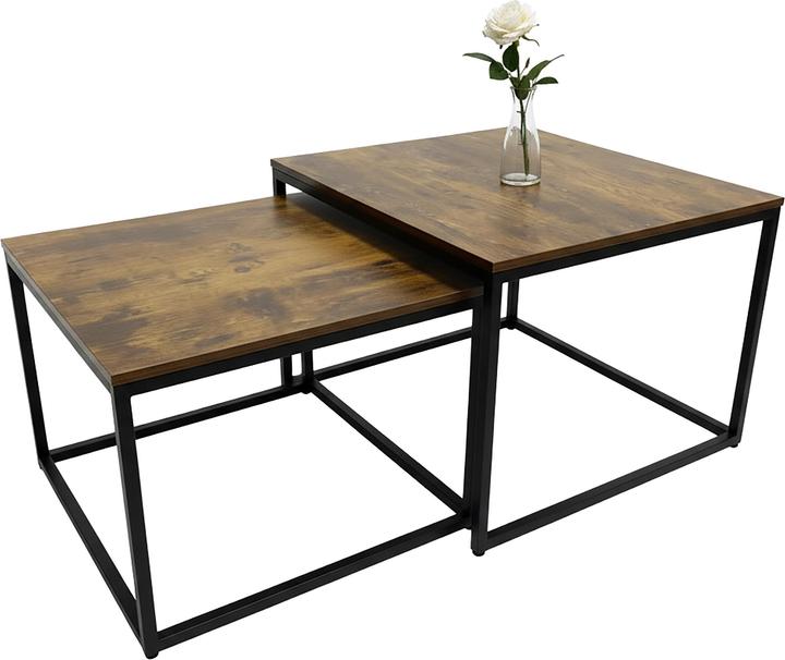 Produktbild Relaxdays 2-tlg. Satztisch-Set (75 x 75 x 42 cm)