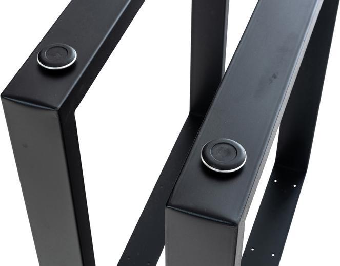 Image du produit CLP 2x pieds de table Velden 70 cm, noir