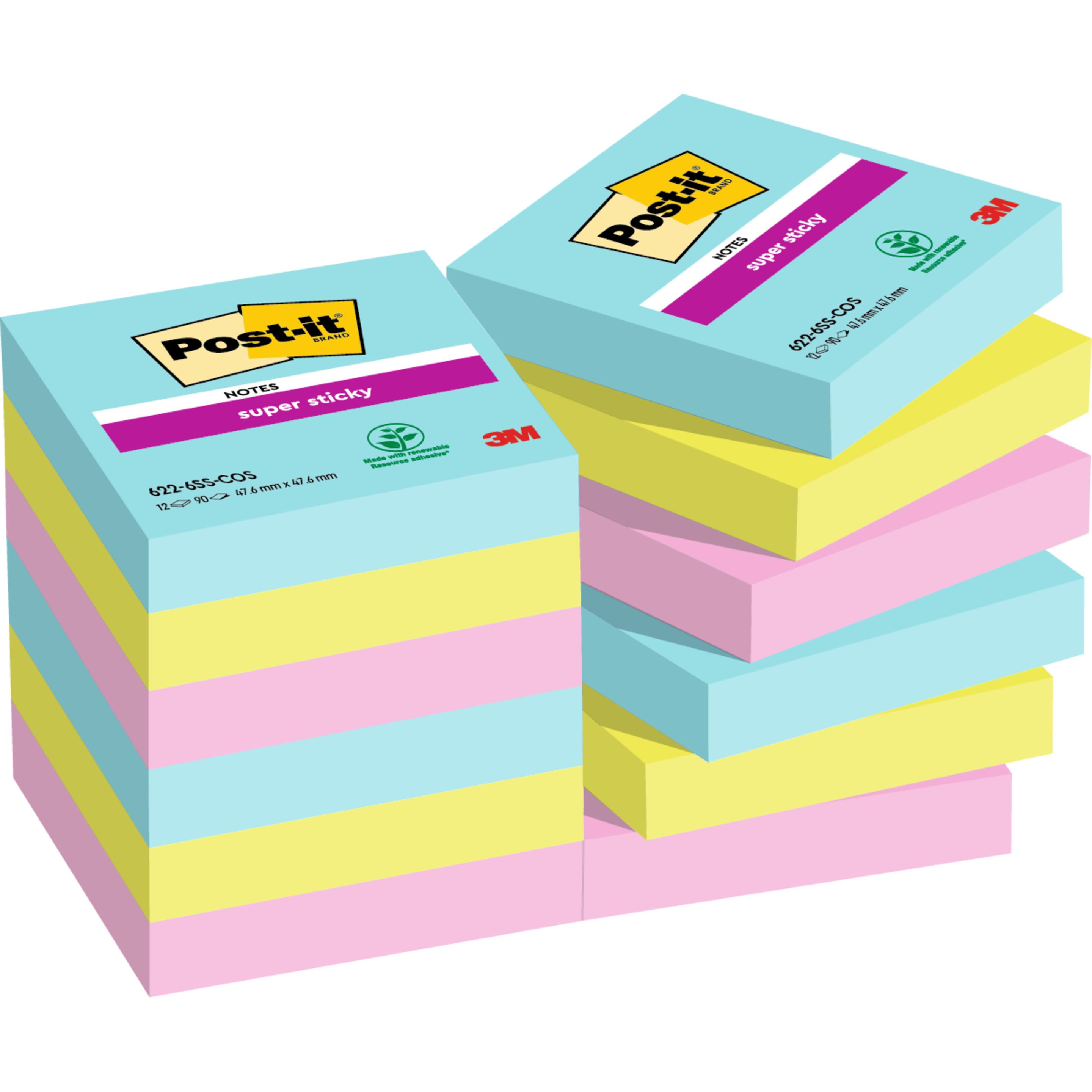 Post-it, Haftnotiz, Super Sticky (76 x 127 mm)