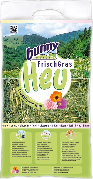 Produktbild Bunny Heu mit Blüten (0.50 kg, 1 x)