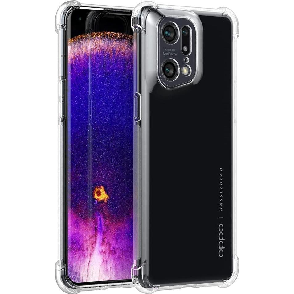 Thumbnail - Screenguard Oppo Find X5 Hülle Crystal Soft Airbag Bumper (Oppo Find X5), Smartphone Hülle, Transparent