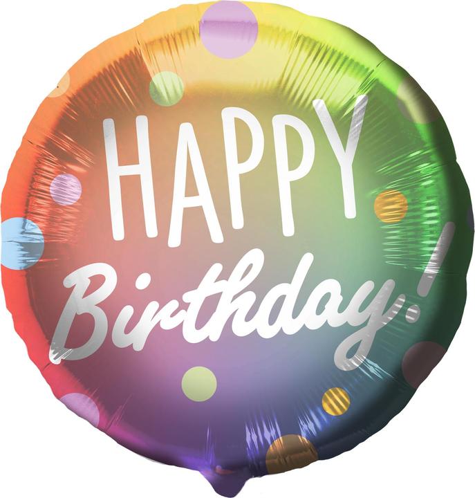 Produktbild Folat Folienballon ' Happy Birthday † Punkte mehrfar (1x)