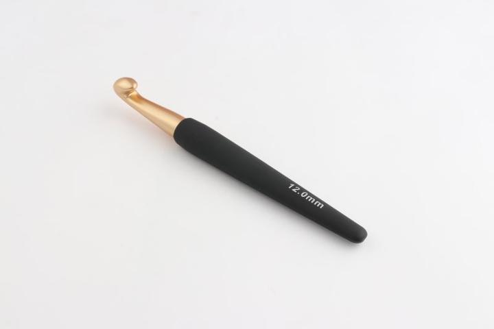 Produktbild Knitpro Häkelnadel mit Softgriff gold