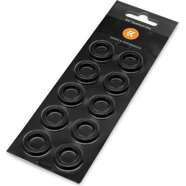 EKWB EK-Torque HTC-12 Farbring - 10er Pack, Wasserkühlung Anschluss, Schwarz