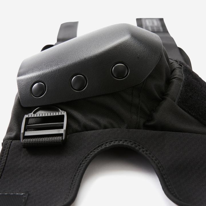 Actual product image Decathlon Set Of 3 Kids' Skateboard Protectors Pad500 - Black (XXS, Elbow protectors, Knee pad, Wrist protectors)