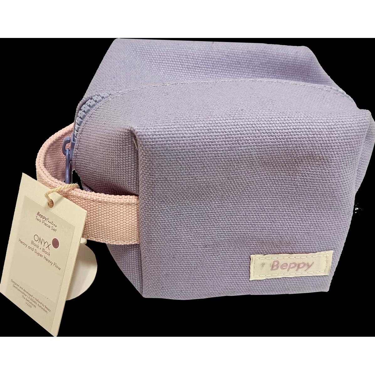 Beppy, Menstruationstasse, Panties «ONYX» Schwarz, Grösse XS, zwei Menstruations-Slips mit Waschtasche und Aufbewahrungs...