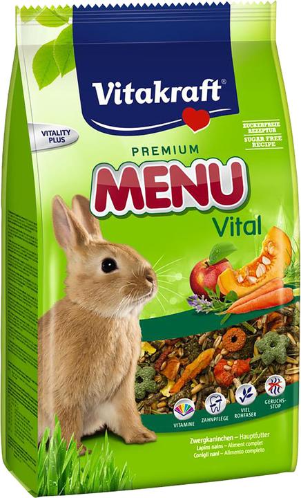 Vitakraft Menu Vital & Vegetable Dwarf Rabbits (1 kg, 1 x)