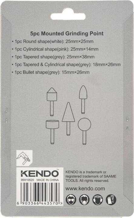 Produktbild Kendo Schleifstift-Set 5-teiilig