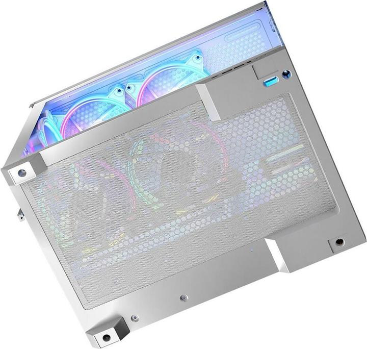 Produktbild Modecom Obudowa Volcano Panorama Apex ARGB 3F biała (AT-PANORAMA-3F-ARGB-20-000000-0002) (ATX, ITX, mATX, Mini-ITX)