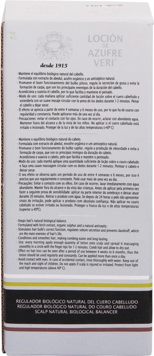 Image du produit Inteacosmetics AZUFRE VERI locion anti-caída 400 ml (400 ml)