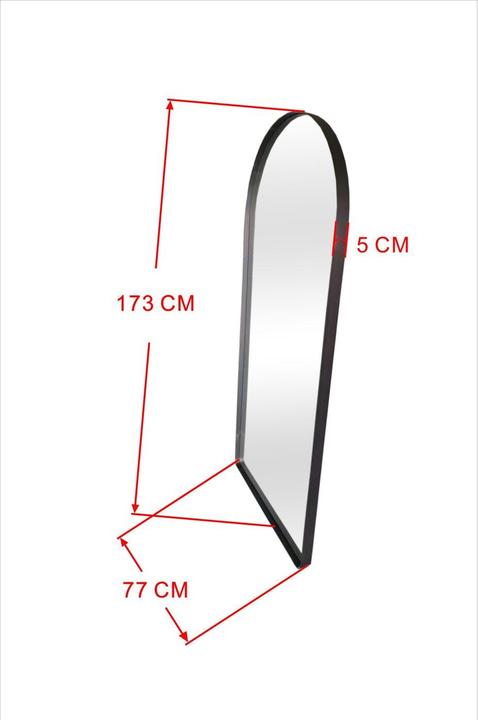 Produktbild Kare Design Spiegel Bella Schwarz 77x173cm (77 x 173 cm)