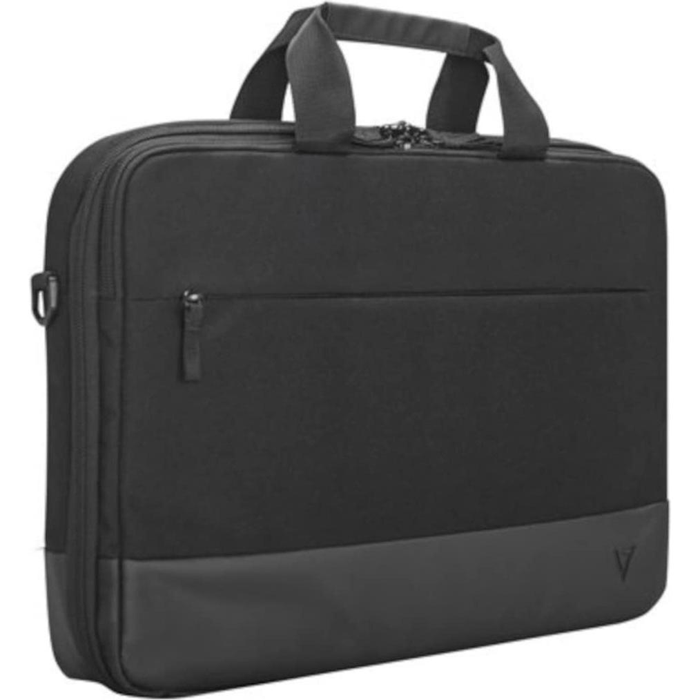 V7 CCP13-ECO-BLK Notebooktasche (13 Zoll) Aktenkoffer (13", Universal), Notebooktasche, Schwarz