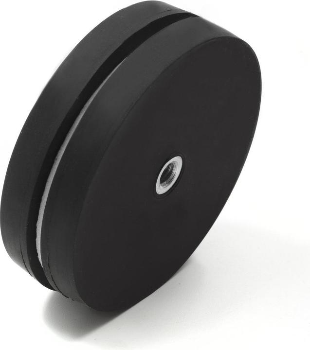 Produktbild Supermagnete Magnetsystem rund gummiert mit Innengewinde (1x)