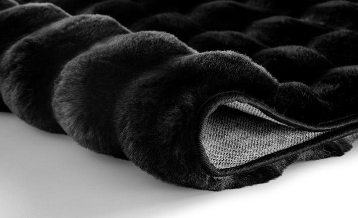Actual product image Kleine Wolke Cloud bath rug 70 x 120 cm, black (70 x 120 cm)