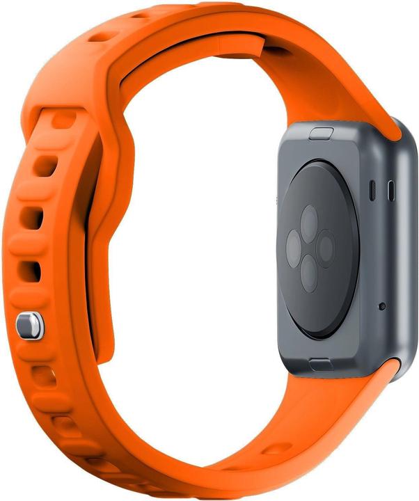 Immagine prodotto 3MK Cinturino in silicone pomarańczowy/ arancione dla Apple Watch 42/44/45/49mm (Acciaio inossidabile, Silicone)