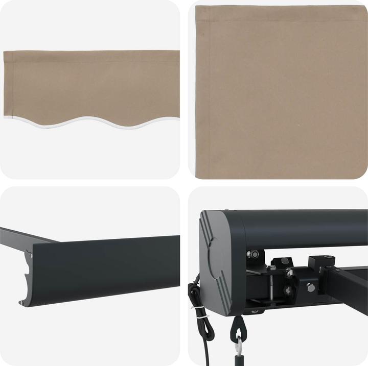 Actual product image vidaXL Retractable awning (3 m)