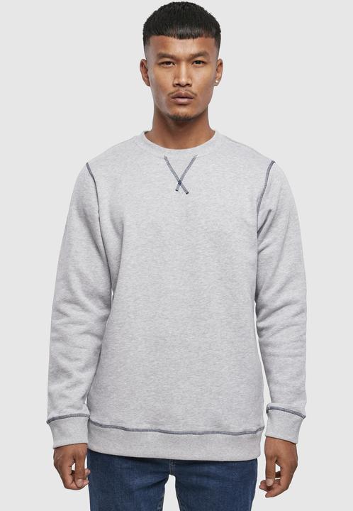 Actual product image Urban Classics Organic Contrast Flatlock Stitched Crew - 12226 (L)