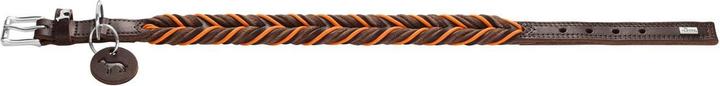 Produktbild Hunter Dogcollar Solid Education Cord M-L (60), dark brown/orange - (69319) (M, L, Hund, Allgemein)