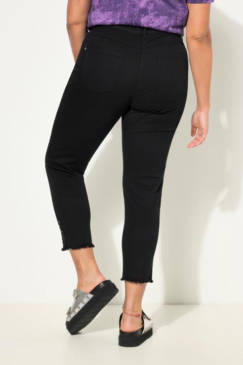 Immagine prodotto Angel of Style 7/8-Twillhose, verzierter Fransensaum, 5-Pocket (56)