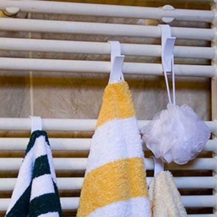 Actual product image König Design Towel hook bathroom no drilling plastic towel rail for radiators