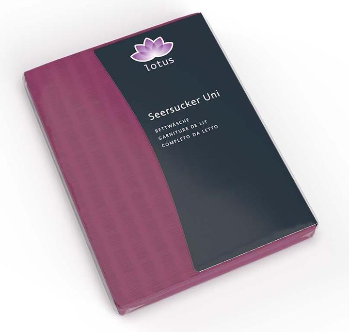 Produktbild Lotus Bettwaren Bettwäsche Satin Seersucker uni (Duvetbezug, 200 x 210 cm)