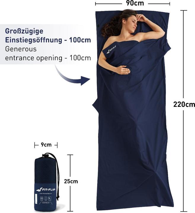Produktbild Fit-Flip Hüttenschlafsack (220 cm)