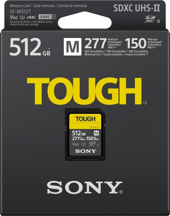 Productafbeelding Sony SF-M Tough (512 GB, SDXC, U3, UHS-II)