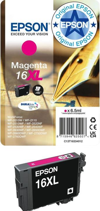 Produktbild Epson 16XL DuraBrite Ultra (M)