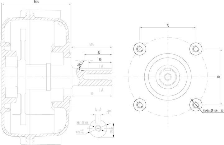 Produktbild Wiltec LIFAN Ölbadkupplung Fliehkraftkupplung Q2 5 - 6,5 PS Motoren GX140 GX160 GX200 (Gartenmaschinen Ersatzteile)