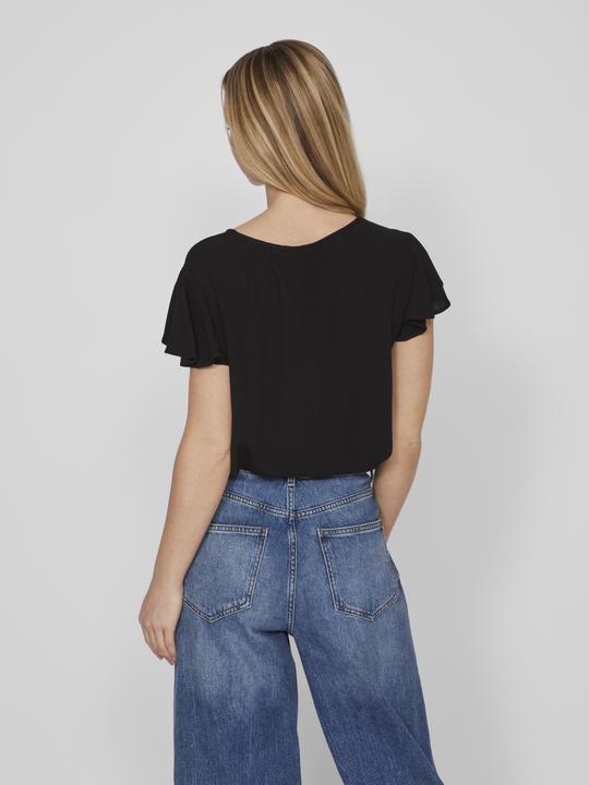 Produktbild Vila V-Ausschnitt Oberteil mit kurzen Ärmeln (36)