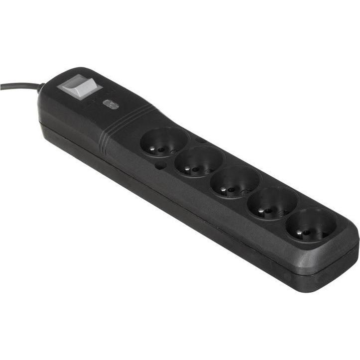 Lestar, Steckdosenleiste, LV530W Spannungsschutz, 5 AC-Ausgänge (5 x, CEE 7/5, 2.50 m)