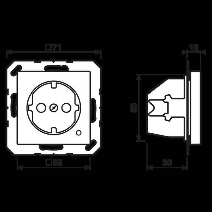 Actual product image JUNG SCHUKO socket outlet