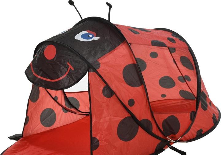 Actual product image Mojawo Kinder Pop-Up Strandmuschel Strandzelt Sichtschutz Zelt rot UV 50+ (Pitching tent)