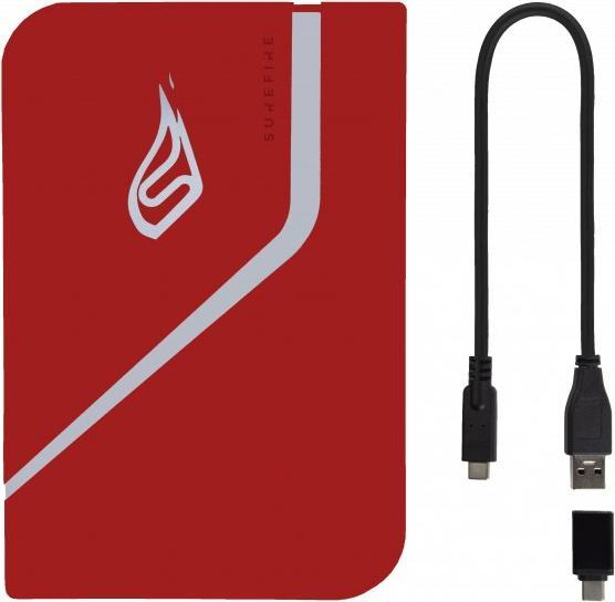 Actual product image Verbatim SureFire PyroDrive Gaming SSD USB 3.2 Gen 1 1 TB Red (1 TB)